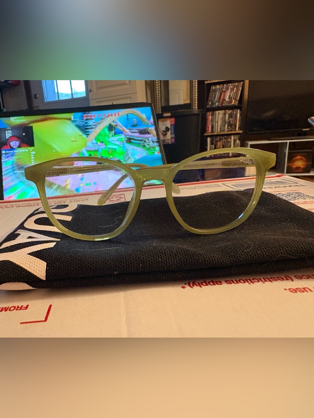 Quay blueprint blue light glasses.